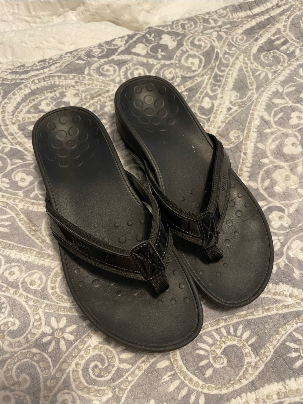 Vionic Flip Flop 7  High Tide Comfort black